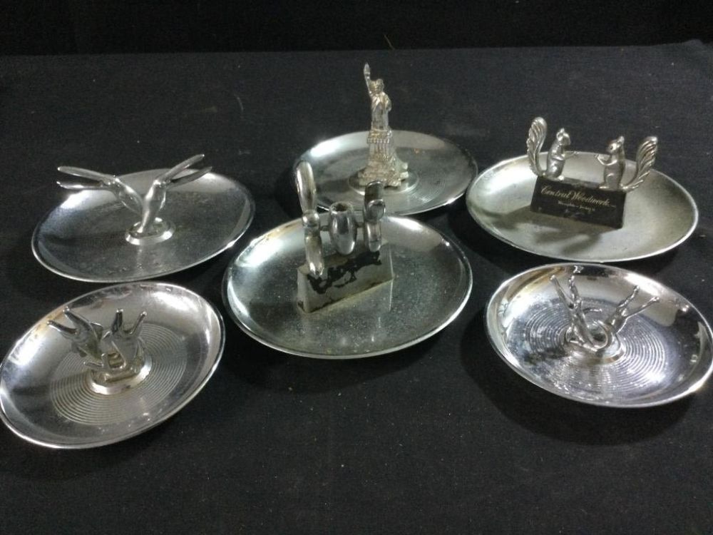Lot 168: Mid Century Chrome Ashtrays