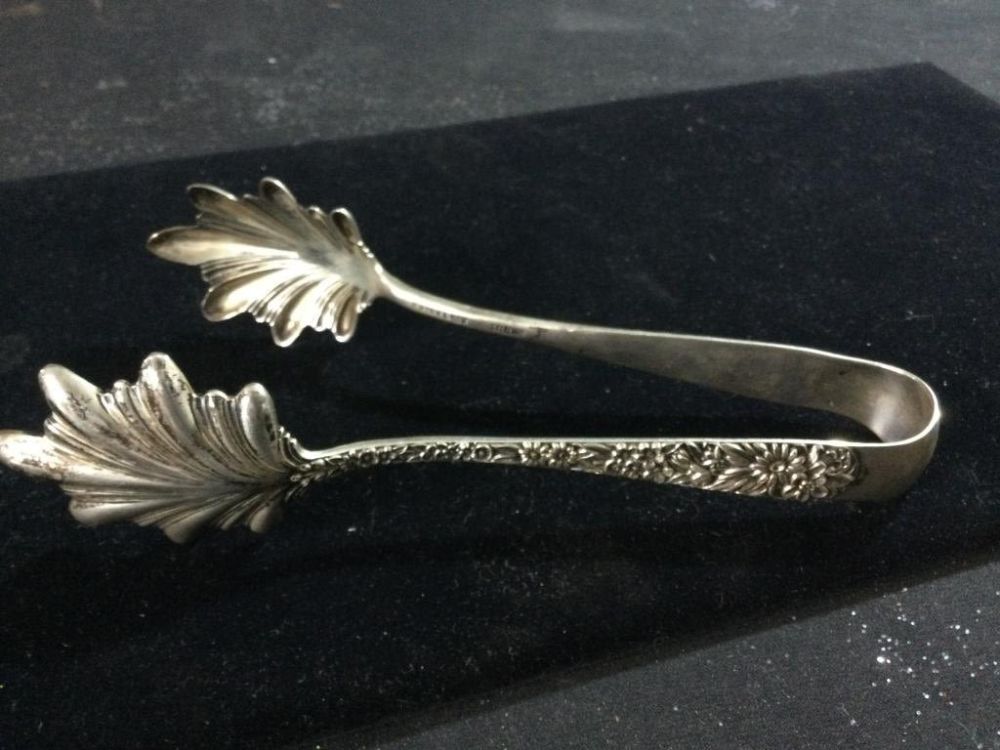 Lot 171: S. Kirk & Sons Sterling Silver Tongs