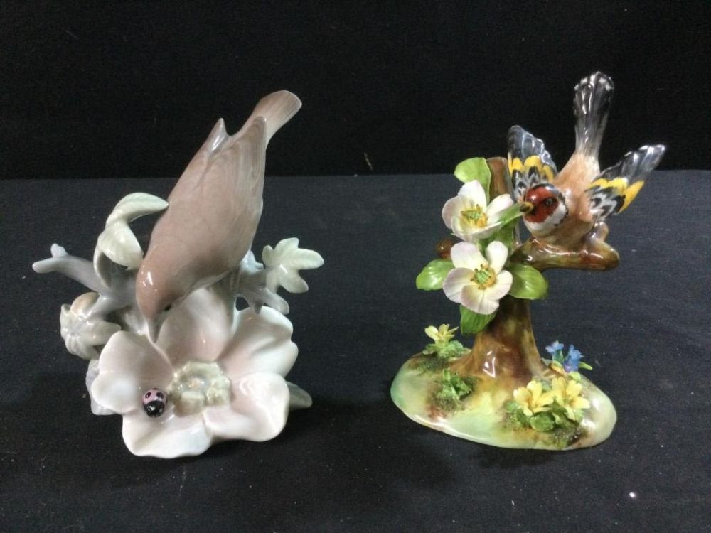 Lot 188: Porcelain Birds "Lladro & Staffordshire