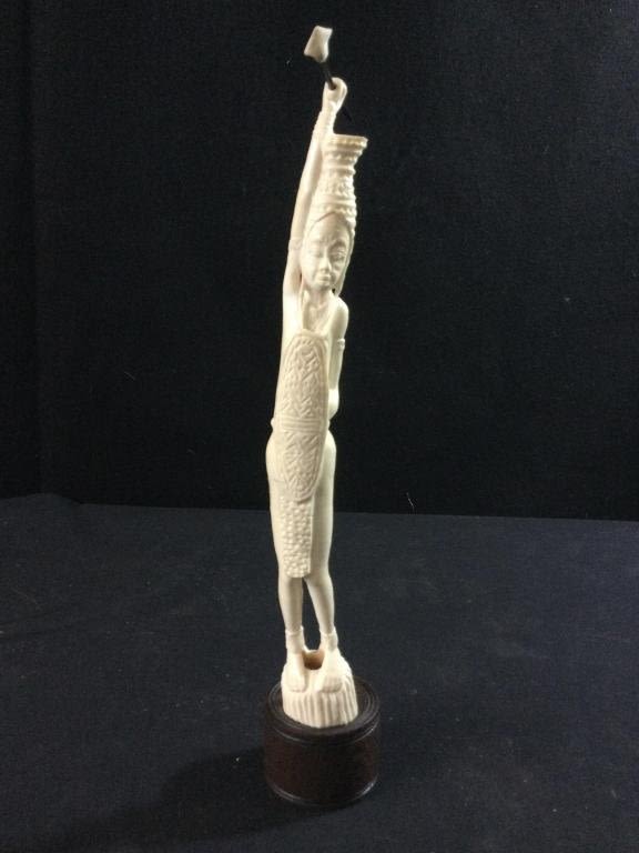 Lot 212: Carved African Warrior