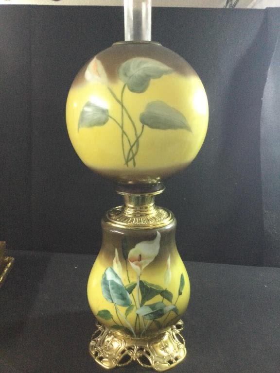 Lot 223: Vinage Bradley & Hubbard Oil Lamp