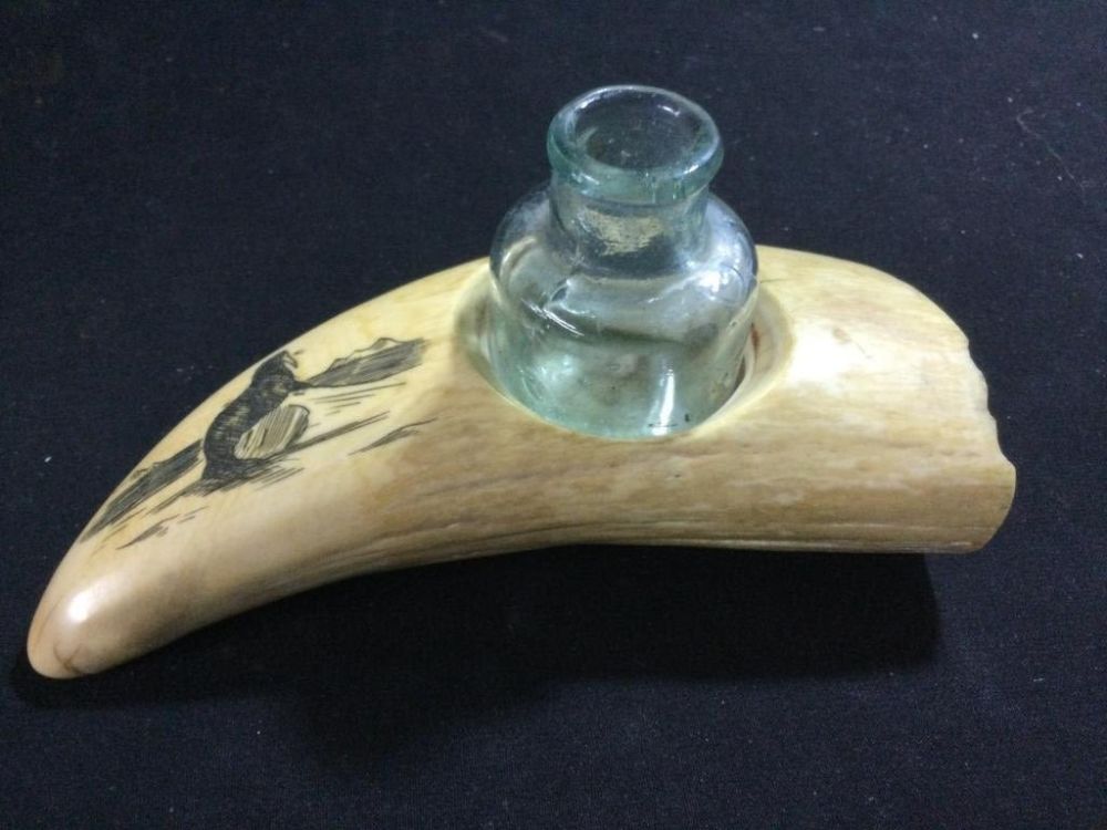 Lot 224: Whale Tooth Scrimshaw