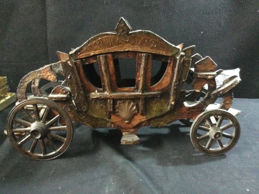 Lot 228: Early Wood Primitive Stage Coach