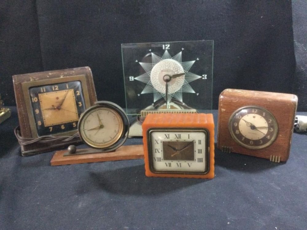Lot 236: Mid Century Desk Clocks
