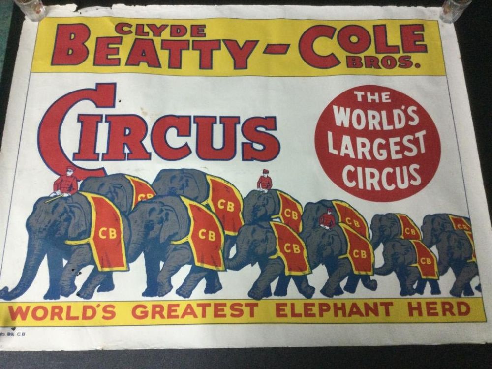 Lot 284: Vintage Circus Poster
