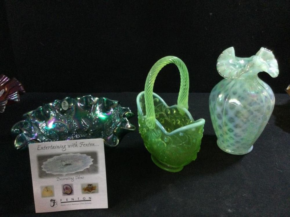 Lot 296: Fenton Glassware