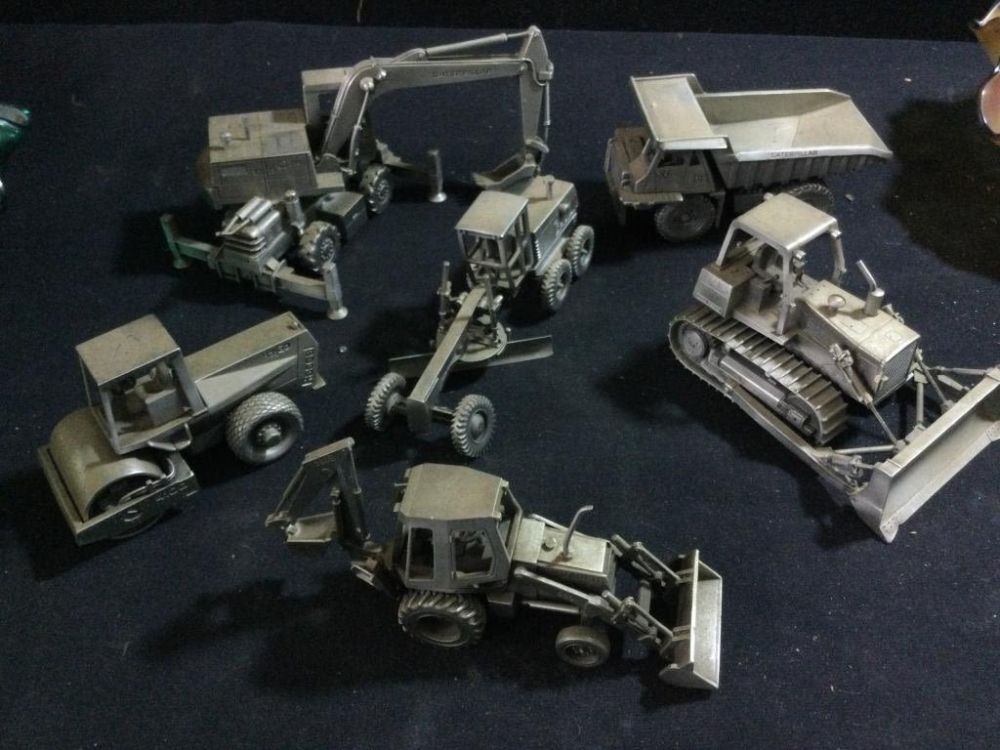 Lot 298: Pewter Figures Heavy Machinery