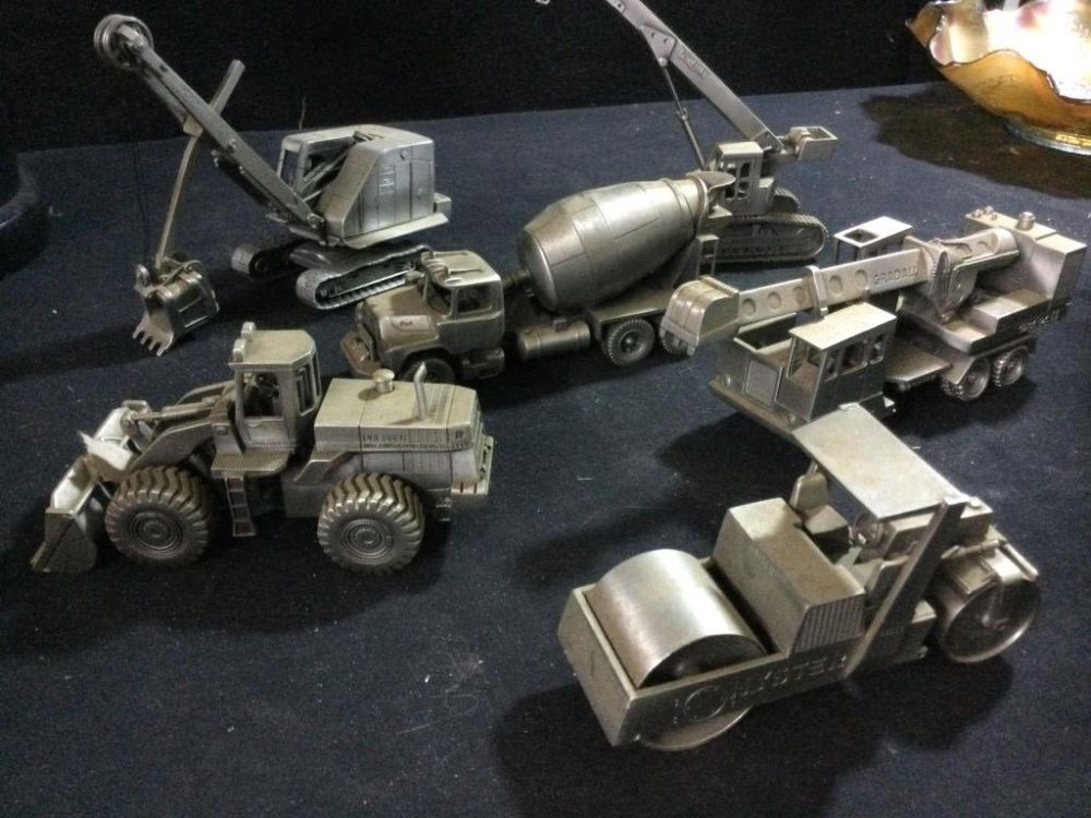 Lot 302: Pewter Figures Heavy Machinery