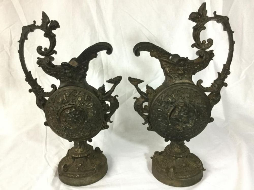 Lot 10: Metal Urns