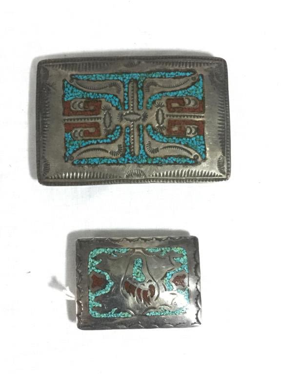 Lot 39: Native Navajo Belt Buckles