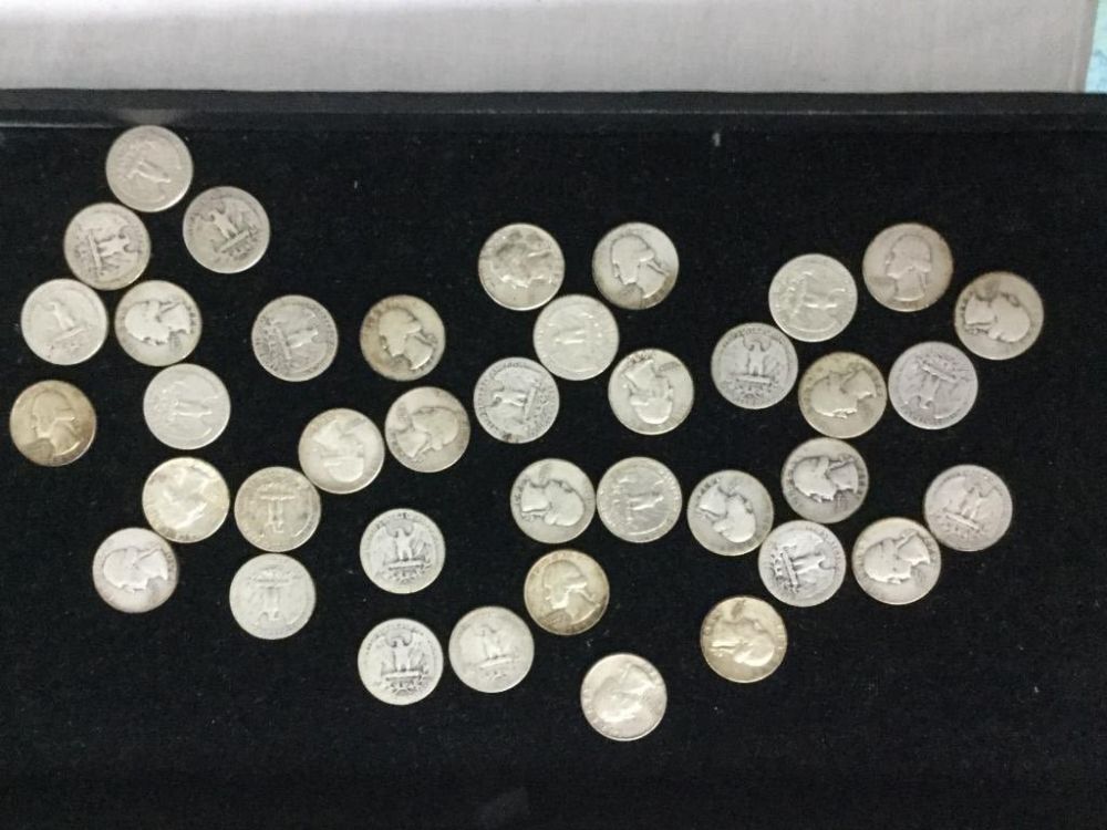 Lot 62: Silver Quarter Lot