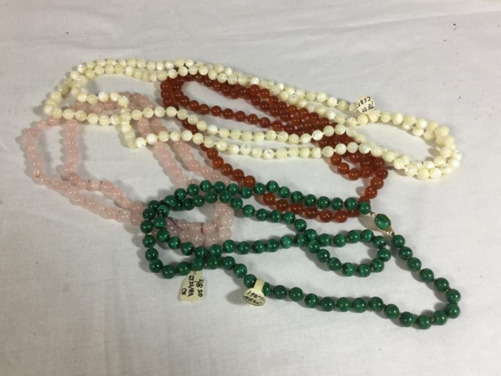 Lot 82: Gemstone Necklaces