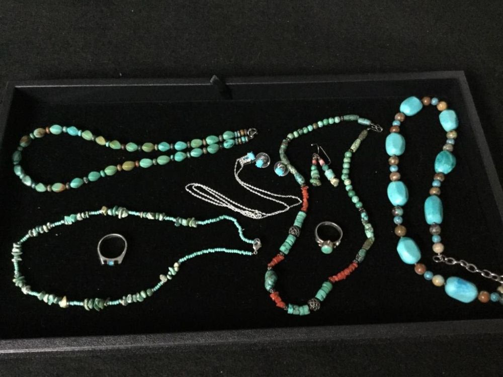 Lot 97: Turquoise Jewelry Lot