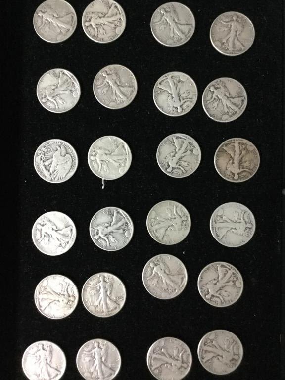 Lot 104: Walking Liberty Lot
