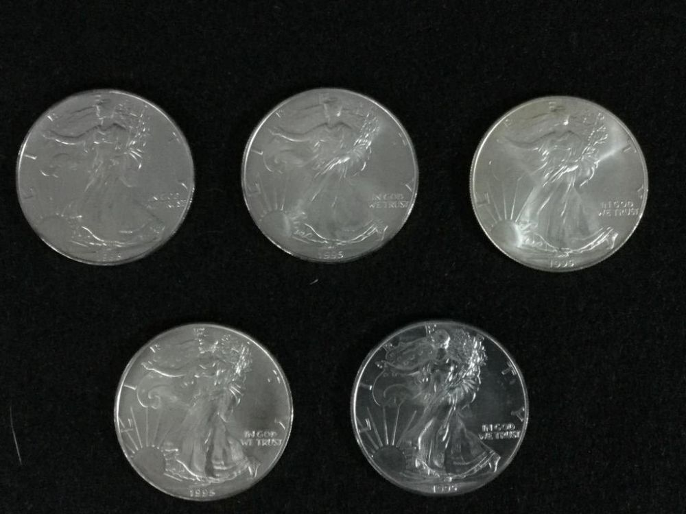 Lot 128: Silver Eagles