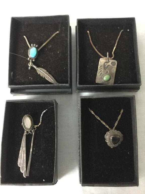 Lot 134: Sterling Navajo Jewelry