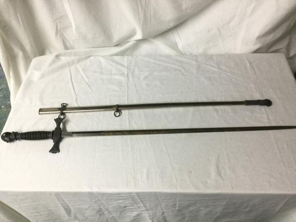 Lot 143: Vintage Fraternal Sword & Scabbard