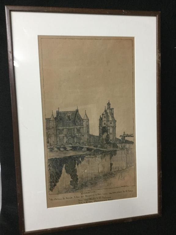 Lot 152: Vintage German Pencil Sketches