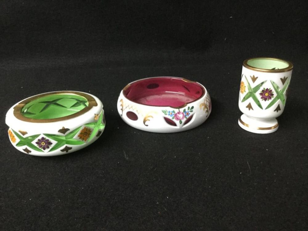 Lot 207: Bohemian Glassware