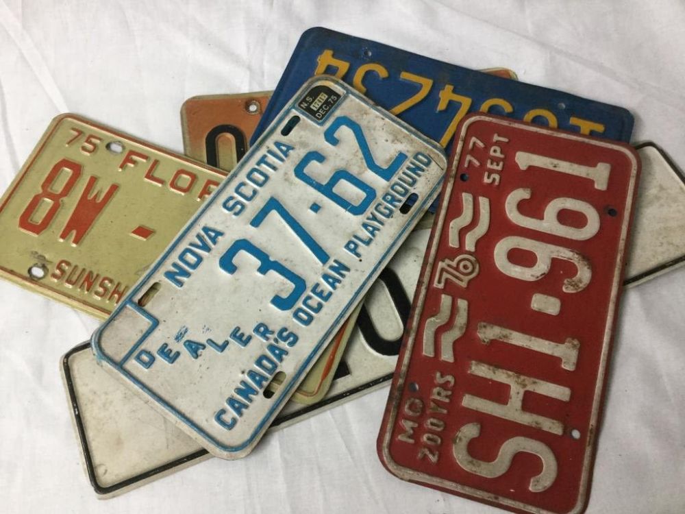 Lot 237: Vintage License Plates
