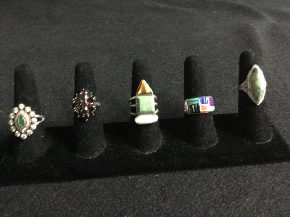 Lot 21: Sterling Rings
