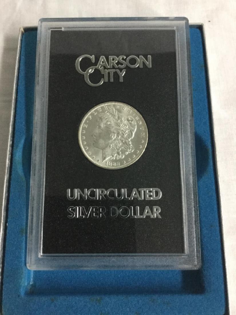 Lot 37: Carson City Uncirculated Silver Dollar