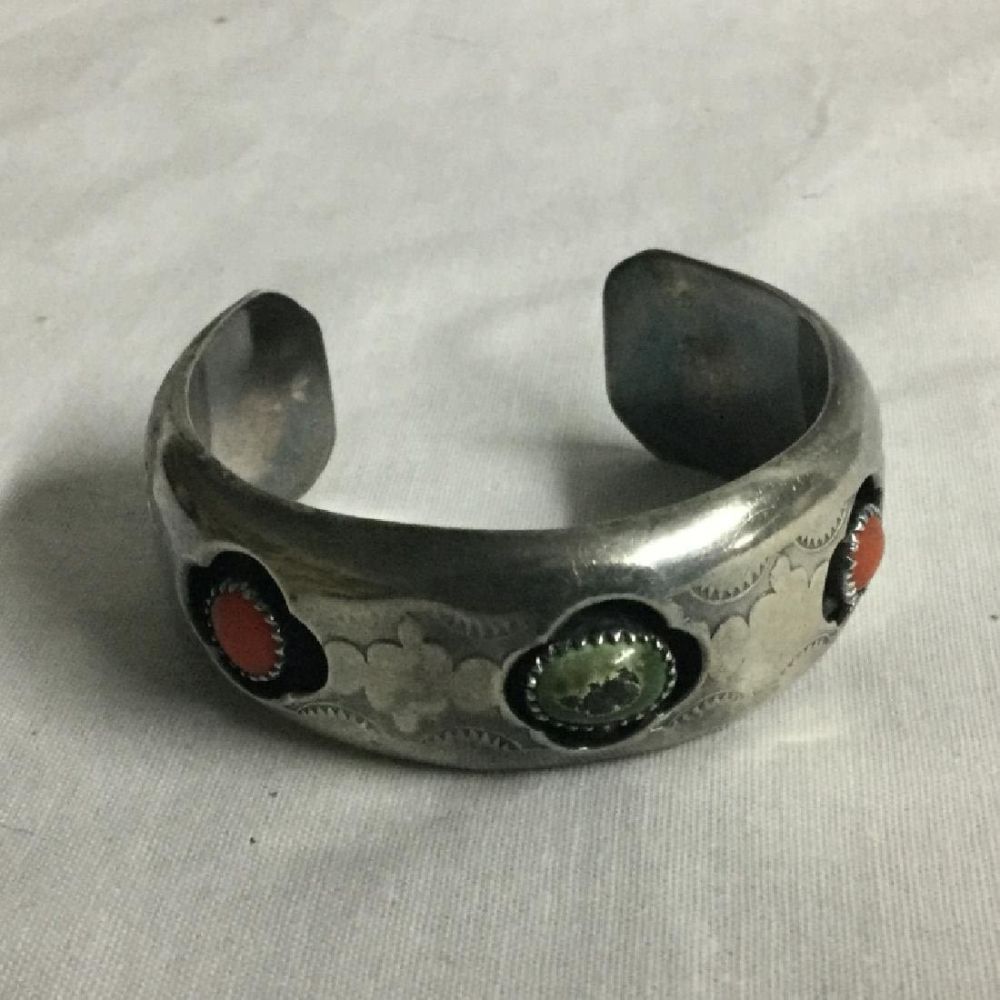 Lot 59: Sterling Cuff Bracelet
