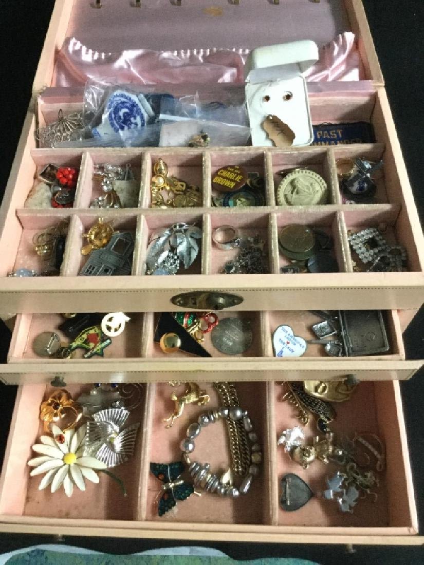 Lot 140: Jewelry Box W/Contents