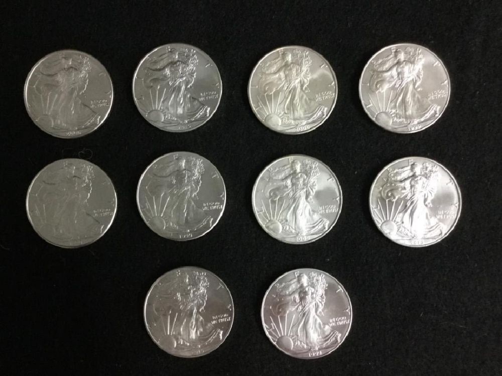 Lot 143: Silver Eagles