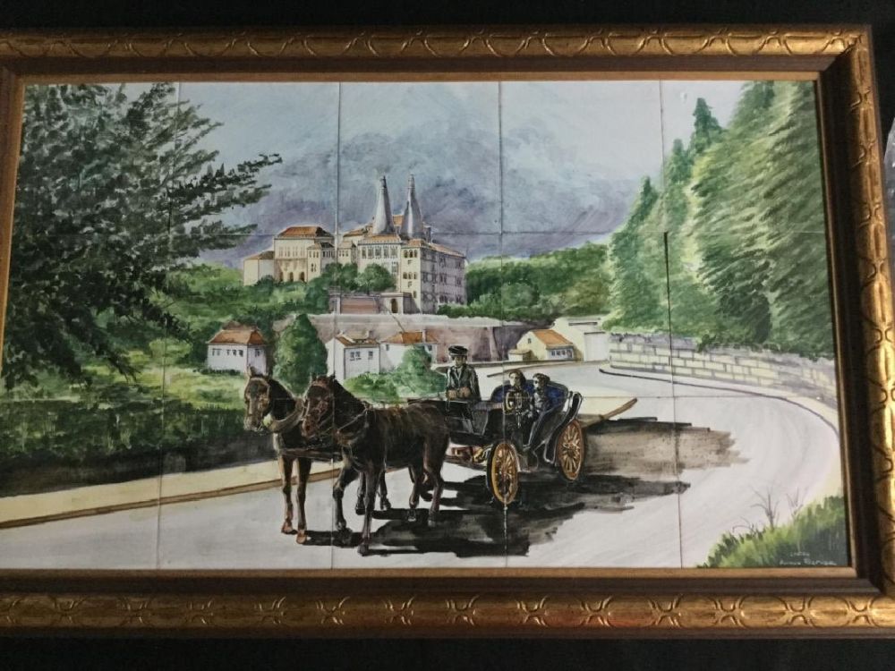 Lot 145: Tile Painting