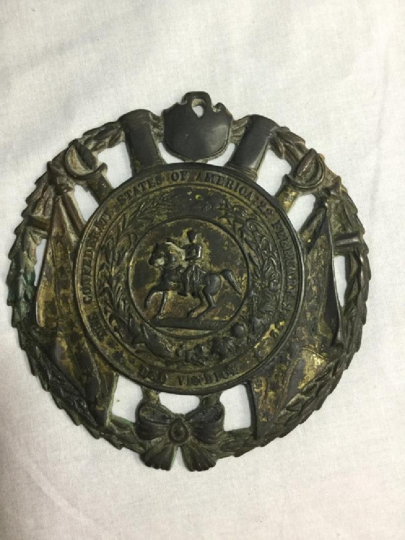 Lot 147: Bronze Confederate Plaque
