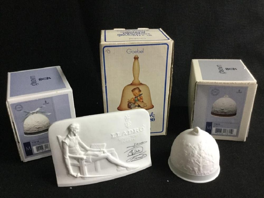 Lot 175: Lladro & Goebel Bells