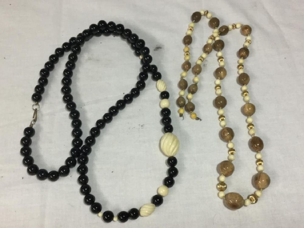 Lot 201: Gemstone/Ivory Jewelry