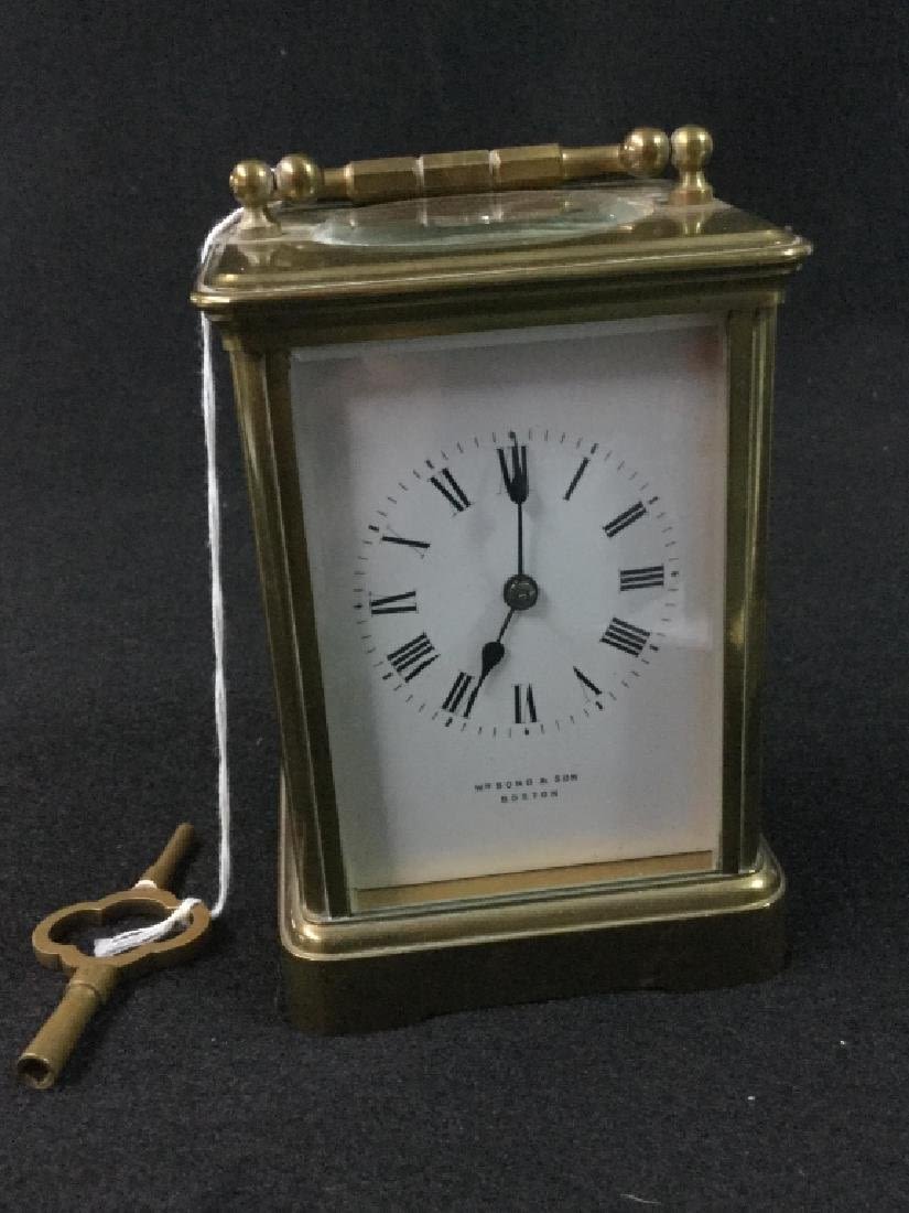 Lot 227: WM Bond & Son Clock