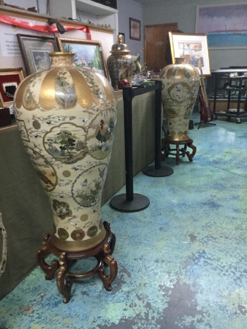 Lot 234: Satsuma Vases