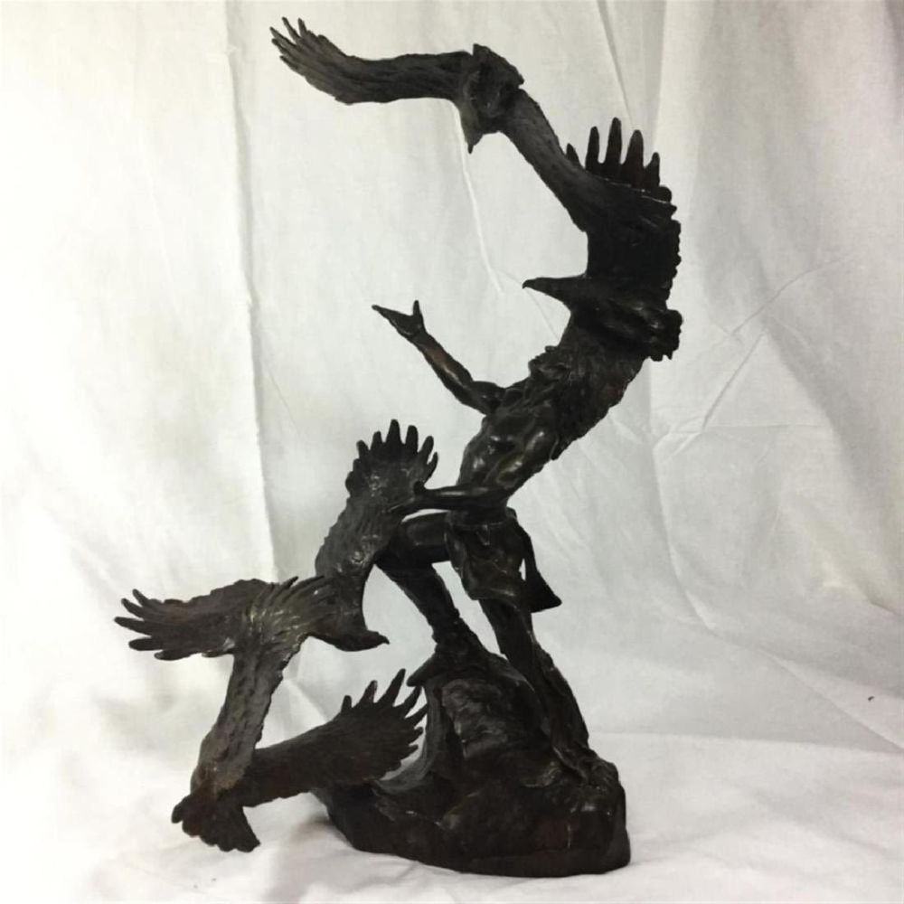 Lot 25: Bronze Statue "Eagle Spirit"