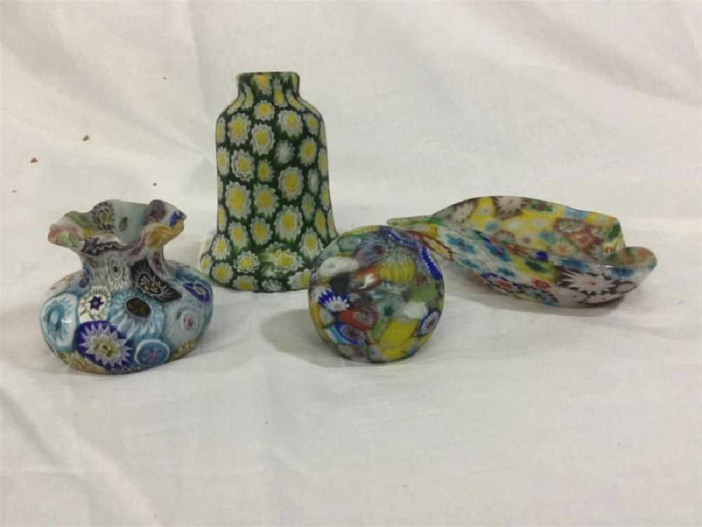 Lot 37: Millefiori Glass