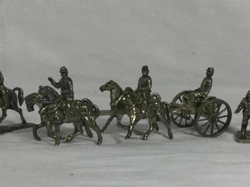 Lot 59: Sterling Silver Soldiers