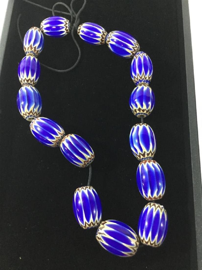 Lot 61: Large Chevron Beads