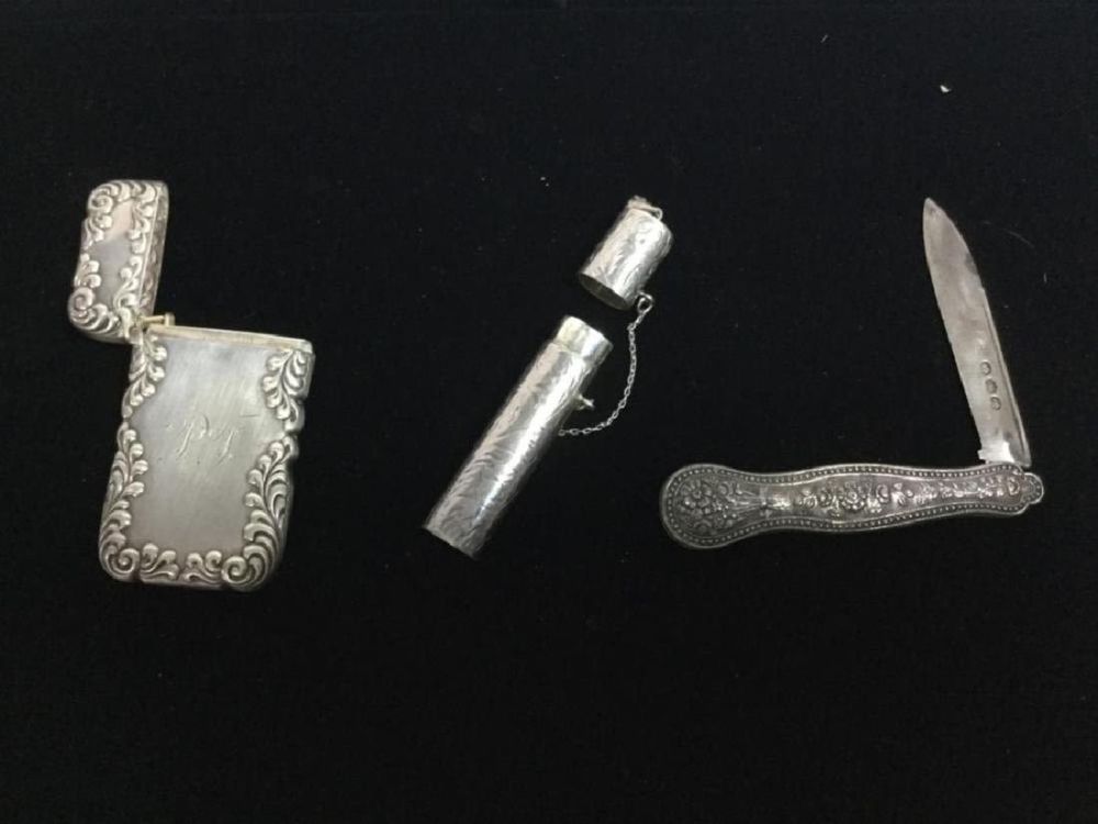 Lot 64: Vintage Sterling Repousse Lot