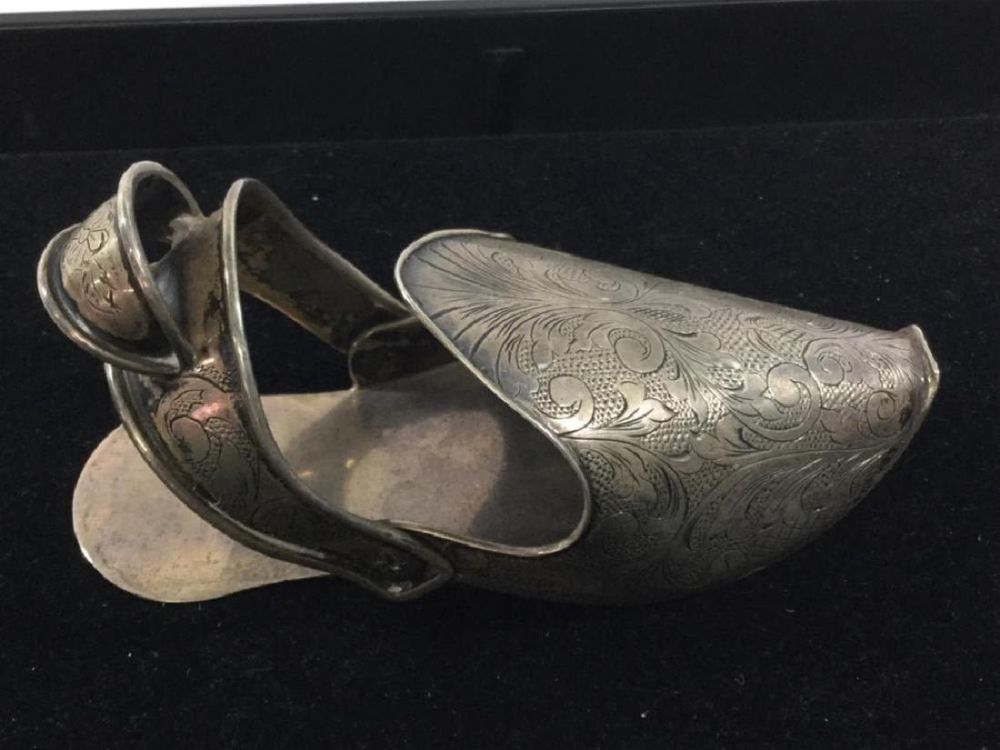 Lot 76: Vintage Sterling Shoe