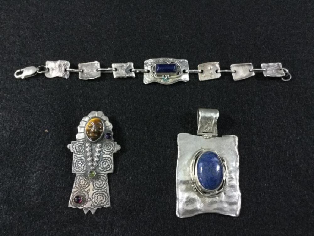 Lot 83: Designer Silver Jewelry