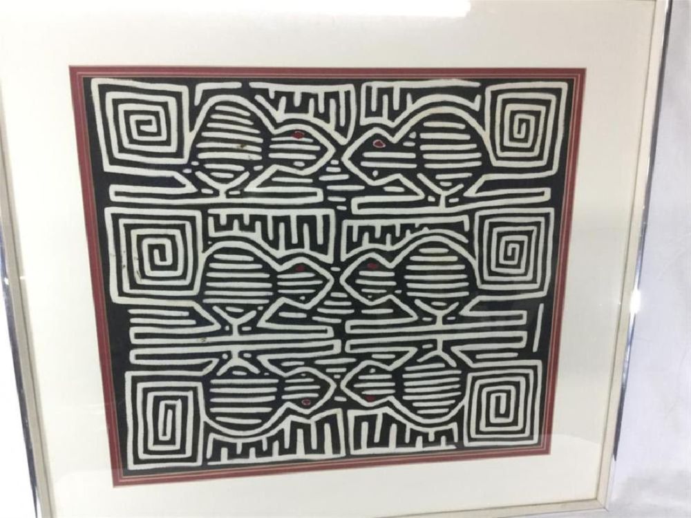 Lot 115: Painting of Kuna Textile