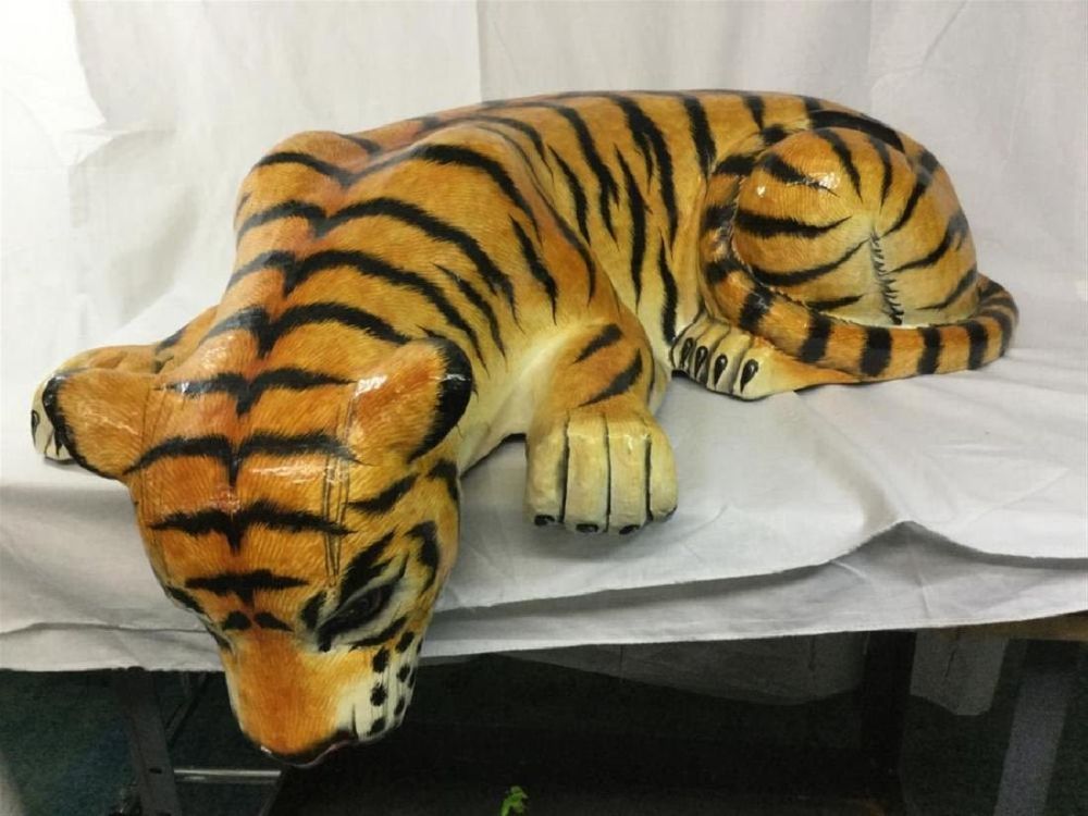 Lot 130: Paper Mache Tiger