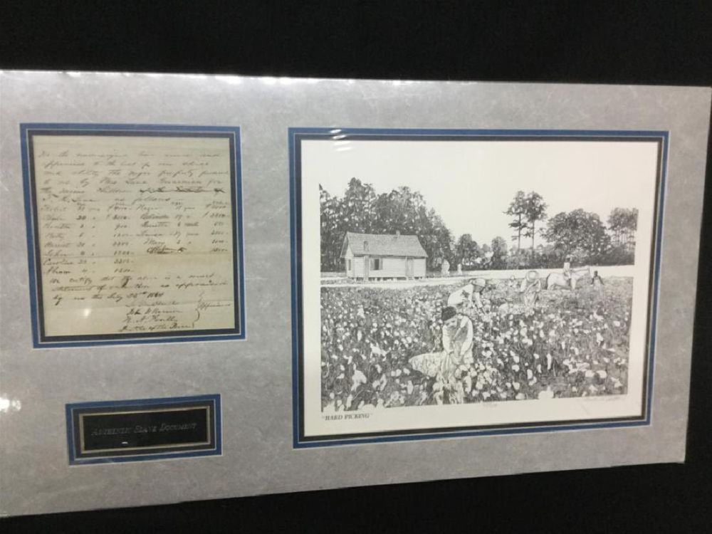 Lot 139: Slave Document