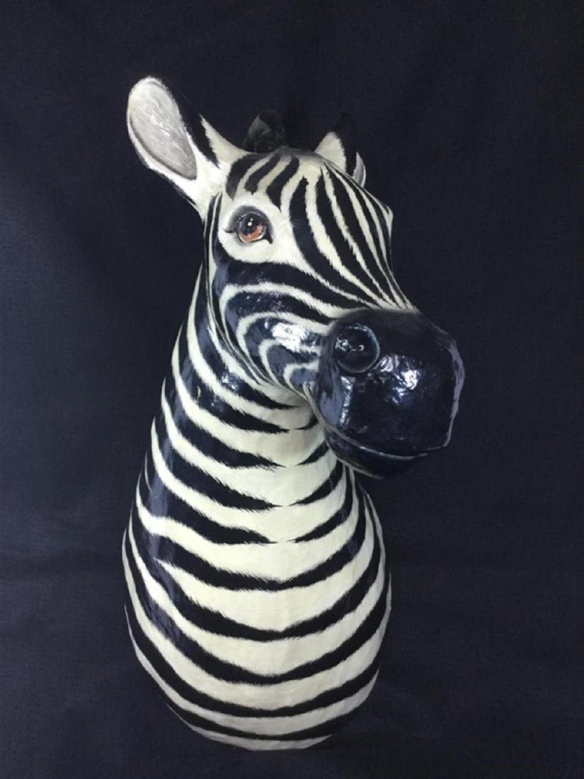 Lot 144: Papier-Mache Zebra