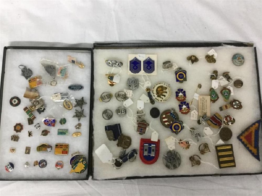 Lot 176: Military Medal/Pin lot