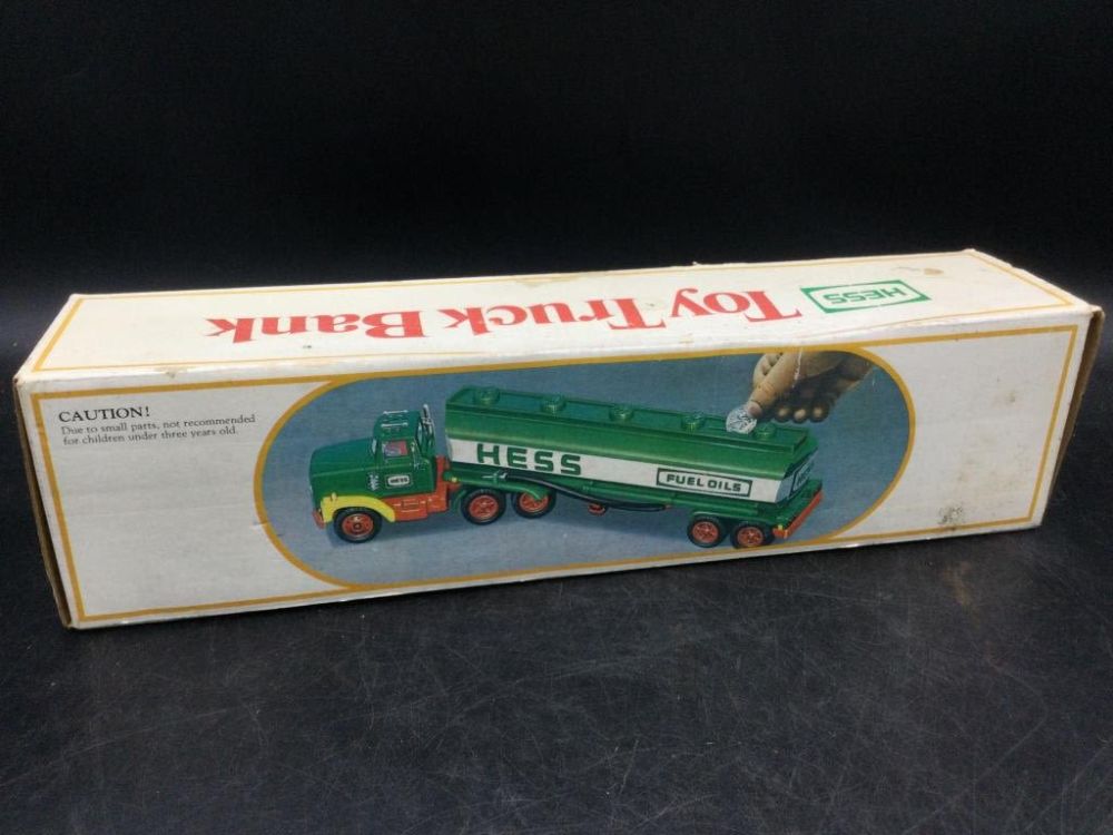 Lot 167: Vintage Hess 1984 Toy Tanker Truck Bank