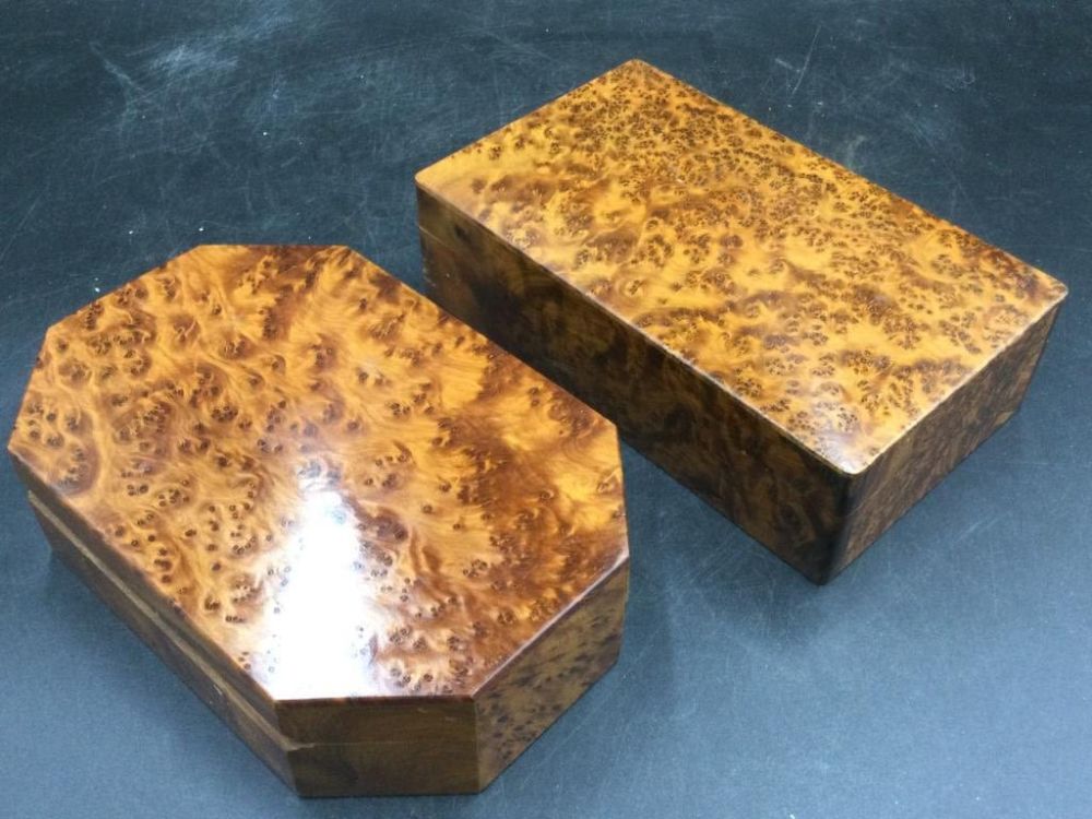 Lot 179: Moroccan Thuya Wood Boxes