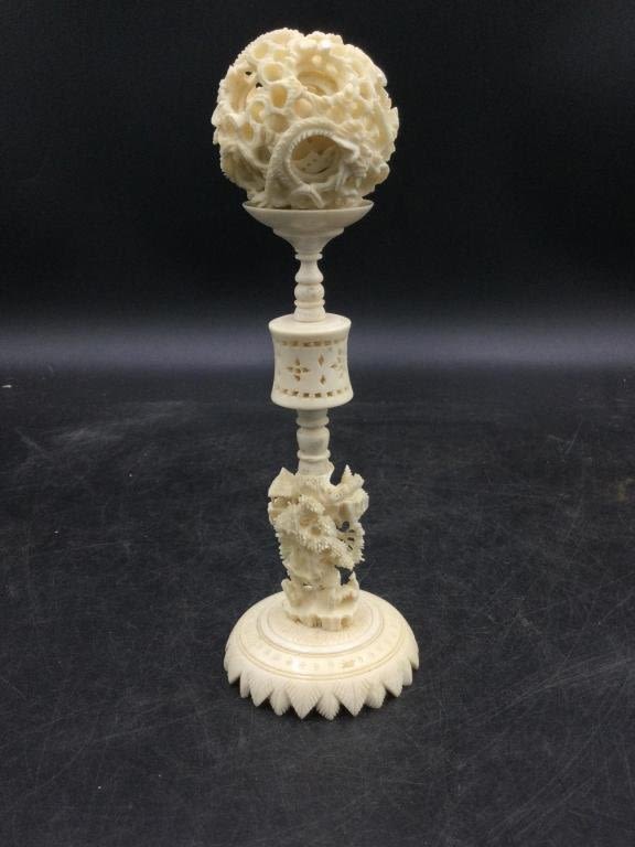 Lot 180: Carved Puzzle Ball